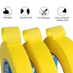 KIWIHUB Yellow Painter's Tape,1 inch x 60 Yards - Medium Adhesive Masking Tape for Painting,Labeling,DIY Crafting,Decoration and Medium Adhesive Masking Tape for Painting,Labeling,Automotive Refinish - Image 2